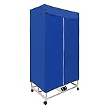 220V 1200-1500W Wäschetrockner,Tragbarer Wäschetrockner,kleiderschrank warmlufttrockner mit Fernbedienung,Timing Bereich 0-240min,Tragfähigkeit 30kg für Trocknen von Kleidung Handtüchern usw