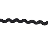Band Zackenlitze Nähband Stoffband schwarz 100 cm - Band zum Basteln und Nähen