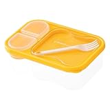 Generisch Brotdose Erwachsene Lunchbox mit Trennfächern Meal Prep Boxen Auslaufsicher Bento Box Mädchen & Jungen Vesperdose To-Go Brotzeitbox Kinder Wasserdichte Frühstücksbox für Ausflüge, Schule
