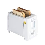 2-Scheiben-Toaster, Breitschlitz-Toaster, Brottoaster aus Edelstahl mit Herausnehmbarer Krümelschublade und 6 Brotbräunungsstufen für Bagels und Waffeln (220V EU-Stecker)