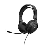 Corsair HS35 Stereo Leichtgewicht Multiplatform Wired-Gaming-Headset - Abnehmbares Unidirektionales Mikrofon - Neodym-Treiber - PC, PS5, PS4, Xbox, Nintendo Switch, Mobile - Carbon