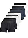 Indicode Herren Copenhagen 7er Pack Boxershorts | Unterwäsche Boxer Shorts Unterhosen Black/Grey/Navy/White L