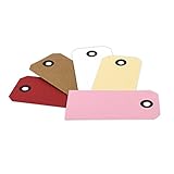 Frau WUNDERVoll® 50 ANHÄNGER IN 5 FARBEN, 5 x 10 cm / Papieranhänger, Geschenkanhänger, Gastgeschenk Hochzeit, Vintage, Geschenk, Etiketten, Tags, Geburtstag, Dekoration