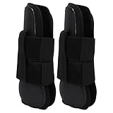 Horse Front Boots Verstellbar, Leichte Pferde Bein Schutz, Reiten Springen Rennen - Stoßabsorption, Einfach An - und Auszuziehen, Ideal Für Pferde Transportgamaschen Pony Stall (schwarze Vorderbeine