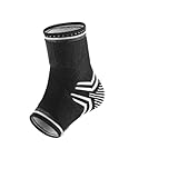 Ayztantine Fußgelenkbandage Sport 1 Stück Knöchelstützverband Kompressionshülse Atmungsaktiv for die Genesung von Verletzungen Gelenkschmerzen Korb Fußsportsocken(Black,M)