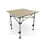 Faltbarer Campingtisch und Stühle, Aluminium, kleiner Esstisch mit 2 Stühlen, Garten-Klappstuhl mit Seitentasche, Stühle, Campingausrüstung mit Tragetasche, schwarze Rolltischplatte, 01,50 x 50 x 50 x