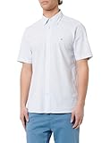 Tommy Hilfiger WCC FLEX POPLIN STP RF SHIRT S/S S/S Shirt Herren, Blue (Breezy Blue / Optic White), M