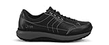 JOYA Moscow Zip Black - Herren Ausgehschuh mit weich-elastischer Sohle, in edlem schwarzen Glattleder/mit zusätzlichem seitlichen Reißverschluss