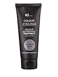 IdHAIR Colour Crush Titanium Grey - Haartönung Treatment Kur - Graue Tönung Creme - Haarfarbe for all Hairtypes - Professional Grau - 100 ml (1er Pack)