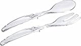 Emsa 504638 Salatbesteck, 2–teilig, Kunststoff, Länge 30 cm, Transparent, Vienna