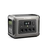 ALLPOWERS R1500 Tragbare Powerstation, 1152Wh LiFePO4 Batterie mit 1800W (3000W Spitze) AC Ausgang Solargenerator, 43dB Leise Betrieb Mobile Notstromversorgung für Garten Party Reise Camping Wohnmobil