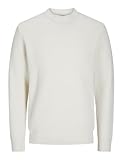 JACK&JONES Herren JOREATON Knit Crew Neck BF Strickpullover, Sea Salt, Large