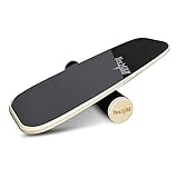 Yes4All 8GHV Surf Balance Board aus Holz mit glatter Oberfläche und Rolle für alle Trainingsstufen