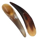 Beaupretty Natürlicher Ochsenhorn Massage Akupressurstab 7–22cm Handlich Hautfreundlich Kompakt für Gesichts und Körpermassage Reise Massagegerät