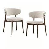 Esszimmerstühle 2er Set - Polsterstühle Küchenstühle mit Holzbeinen für Wohnzimmer, Schlafzimmer, Restaurant