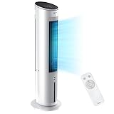 Balter 5-in-1 Ventilator mit Wasserkühlung - Luftkühler & Luftreiniger, Luftbefeuchter - Turmventilator mit Wasserkühlung Timer - leise - 5 L Wassertank