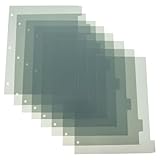 OATIPHO Kunststoff registerblätter mit Laschen Trennblätter für Lose Blattsysteme Vielseitige Einlegeblätter für Ordner zur Organisation von Rezepten und Unterlagen