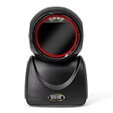 Louttary Omnidirektionaler Barcode-Scanner 2D 1D 2D QR Code Desktop Automatische Erkennung von Barcodes, USB, Matrixleser, Sensor, Schwarz