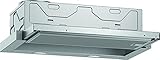 NEFF D46ED22X1 Einbau-Dunstabzugshaube, Flachschirmhaube N50, 60cm, Abluft oder Umluft, silbermetallic [Energieklasse A]