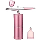 Mobestech Tragbares Nano Nebel Airbrush Spraygerät Hand Airbrush Gesichtsbefeuchter mit USB Ladung rutschfeste Oberfläche Feuchtigkeitsspray für Hautpflege