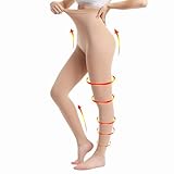 Medizinische kompressionsstrümpfe damen & Herren20–30 mmHg, progressive Stützstrumpfhose, Undurchsichtig Zehenfreie Kompressionshose klasse 2, geeignet für Krampfaderödeme, TVT (Beige, XL)