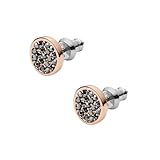 Fossil Ohrringe Für Frauen, 8mm Rose Gold Messing Ohrringe, JOA00530791