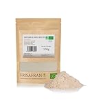 FRISAFRAN | Bio Reisprotein 100g | Quelle für pflanzliches Protein | natürlich | Veganes | Glutenfreies | Rohprotein | konzentriertes aus braunem Reis | Öko Anbau | veganes Eiweiss | Reisproteinisolat