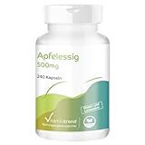 Apfelessig Kapseln - 2000mg Tagesdosis - 240 Kapseln - hochdosiert - vegan | Vitamintrend®