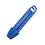 Lurrose Schwimmendes Poolthermometer Analog Wasserthermometer Aufhängevorrichtung für Schwimmbad Spa Aquarium Kleines Langlebiges Messgerät für Präzise Temperaturmessung