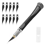 OWLMATE Skalpell Messer Set, Skalpell Klingen, Bastelmesser, Skalpell Medizin mit 10 Ersatzklingen für Cuttermesser, Skalpell Basteln