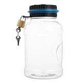 FOMIYES Digitale Spardose mit Zählwerk und Transparentem Gehäuse Abschließbare Münzaufbewahrungsbox für Erwachsene Kreatives Geschenk zum Geburtstag