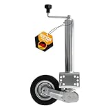 The Drive | Anhänger Stützrad 400KG | vollautomatik | Ø 60mm Rohr mit Anbauflansch | perfekt für Anhänger, Wohnwagen, Trailer