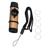 Metal Kazoo Mundstück Mit Einstellbarer Spannung, Blasinstrument Mit 5 Flötenmembranen - Anpassbare Töne, Robuste Metall - Und Harzverarbeitung, Ideal Für Musikliebhaber (Gold)