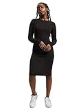 Urban Classics Damen Ladies Rib Dress Kleid, Schwarz (Black 7), 38 (Herstellergröße: M)