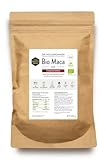 Dr. Heilbronner Bio Maca Rot Pulver 500g Frauenpower Superfood I peruanische Maca-Wurzel-Pulver kann Stressabbau Vitalität Serotonin und Wohlbefinden fördern