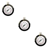 Mikikit 3 Stück Druckanzeige für prüfen Messgerät Schwimmbad Praktisches Pool-Manometer Pool-Zubehör Poolpumpen-Manometer Pool-Manometer im Freien Spa-Manometer Wasserdruckmesser Harz Weiß