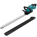 Umelee Heckenschere Akku Grasschere mit 53cm Strauchscherenmesser, Rasenkantenschneider, Gartenschere Kompatibel mit Makita 18V Li-Ion Akkus BL1860 BL1850 BL1840 BL1830 BL1820 (Ohne Akku)