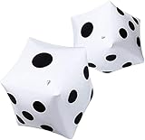 JOFONY 13 Zoll Riesige Aufblasbare Würfel Pool Spielzeug für Rasenspiele im Freien Bodenspiele 2er-Pack