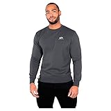 Alpha Industries Basic Sweater Small Logo Sweatshirt für Herren Greyblack