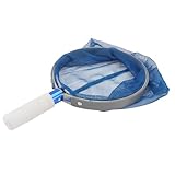 Gatuida Feines Maschennetz Pool Kescher mit Stabilem Aluminiumgriff Leichter und Robuster Skimmer für Schwimmbecken Teiche und Aquarien Multifunktionales Laub Fischschöpfnnetz Einfach zu