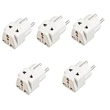 Homoyoyo 5 Stück Stromkonverter Stecker Verlängerung Ac Stecker Adapter Europäisches Wandladegerät Universeller Reise Adapter Stecker Adapter Konverter Und Adapter Für Reisen