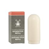 MÜHLE Rasierseifenstick REFILL - Rasierseife für sensible Haut, vegan - Nachfüll-Pack mit 37 g - Grapefruit-Minze