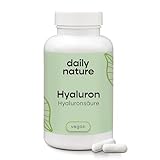 dailynature Hyaluronsäure 90 Kapseln | 1.100 kDa | hochdosiert mit 500 mg Natrium Hyaluronat pro Kapsel | vegan | ohne unerwünschte Zusätze | glutenfrei | laktosefrei