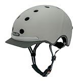 Melon Fahrradhelm E-Series »Metropolis« für Damen & Herren | sicherer Cityhelm mit Beleuchtung | Front- und Rücklicht | XL-XXL (58-63 cm) | hellgrau