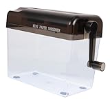 Gadpiparty Manueller Aktenvernichter für Zuhause und Büro Handbetriebene Papierschneider mit Abfallbehälter Tragbar und Leicht für Bankauszüge Quittungen Rechnungen