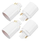SAFIGLE 4 Stück Teiliges Lampenadapter Kompakter Kurzsockel mit Überhitzungsschutz Vielseitig Kompatibel für Büro Zuhause und Geschäft Einfache DIY Installation Platzsparend und Sicher