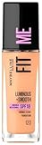 Maybelline New York Make Up, Fit Me! Foundation mit LSF18, Für makellose Haut, Alle Hauttypen, Nr. 120 Classic Ivory, 30 ml