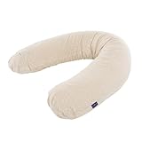 TRÄUMELAND Ersatzbezug für elastische Stillkissen – Passend für 180 cm Stillkissen, 100% Baumwoll-Jersey, Weich, Atmungsaktiv & Waschbar