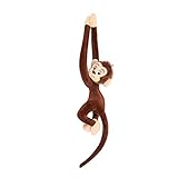 lembrd 65cm Plüschtier AFFE Niedliche Langarmiger AFFE Hängende Gibbons Stofftier, Kindersicheres Kuscheltier Äffchen, Hanging Monkey Für Kinder Mädchen Und Jungen