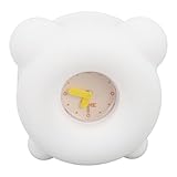 OVAQUIXI LED-Wecker, Nachtlicht, Niedlicher Cartoon, Einstellbare Helligkeit für Kinderzimmer, Silikon-Wecker für